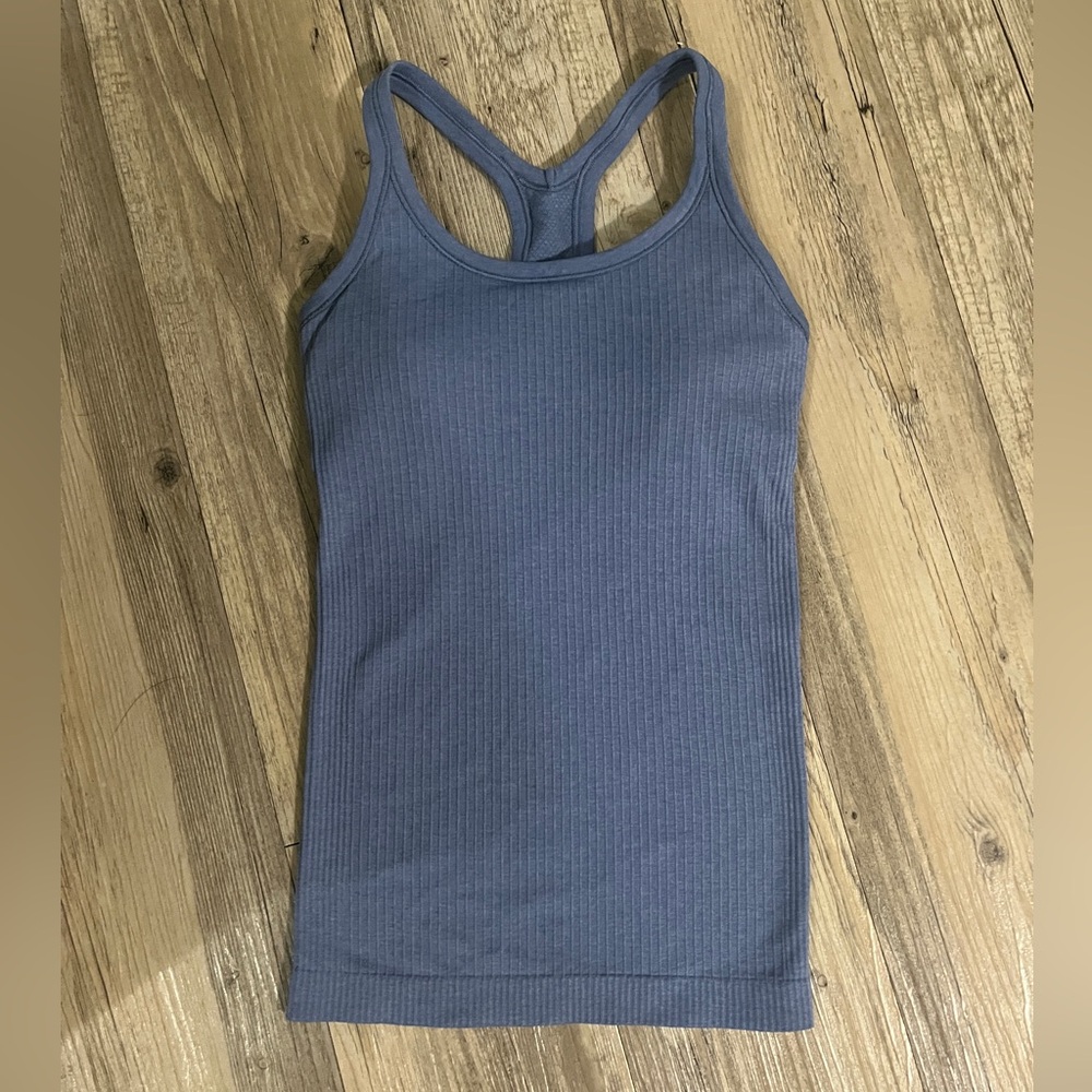 Lululemon Ebb to Street tank in oasis blue